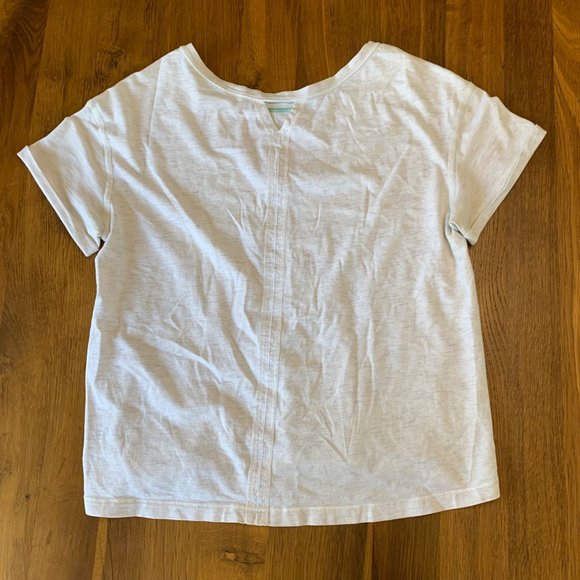 IVIVVA Lululemon Girls T-Shirt Size 12 Marle Grey Super Soft Tee Top Girl Hi-Lo - Picture 2 of 6